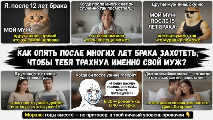 Как опять после многих лет брака захотеть снова, чтобы тебя трахнул именно свой муж? Как опять после многих лет брака захотеть снова, чтобы тебя трахнул именно свой муж?