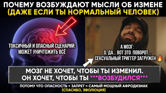 «Почему возбуждают мысли об измене». Как мозг превращает самый токсичный и опасный сценарий в мощный сексуальный триггер «Почему возбуждают мысли об измене». Как мозг превращает самый токсичный и опасный сценарий в мощный сексуальный триггер
