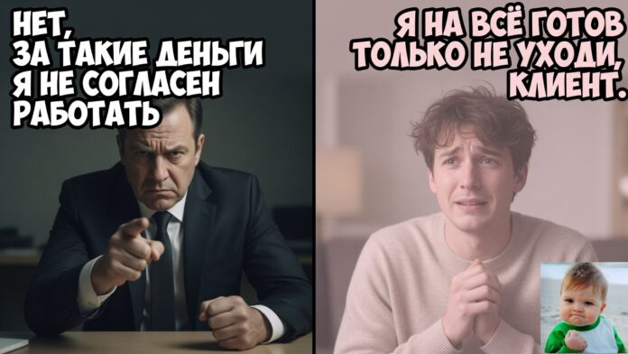 Вежливое угодничество на переговорах — это когда ты сам себя на Гуй посылаешь: почему лизоблюдство гарантированно делает тебя лохом и оставляет с пустыми руками. Вежливое угодничество на переговорах — это когда ты сам себя на Гуй посылаешь: почему лизоблюдство гарантированно делает тебя лохом и оставляет с пустыми руками.