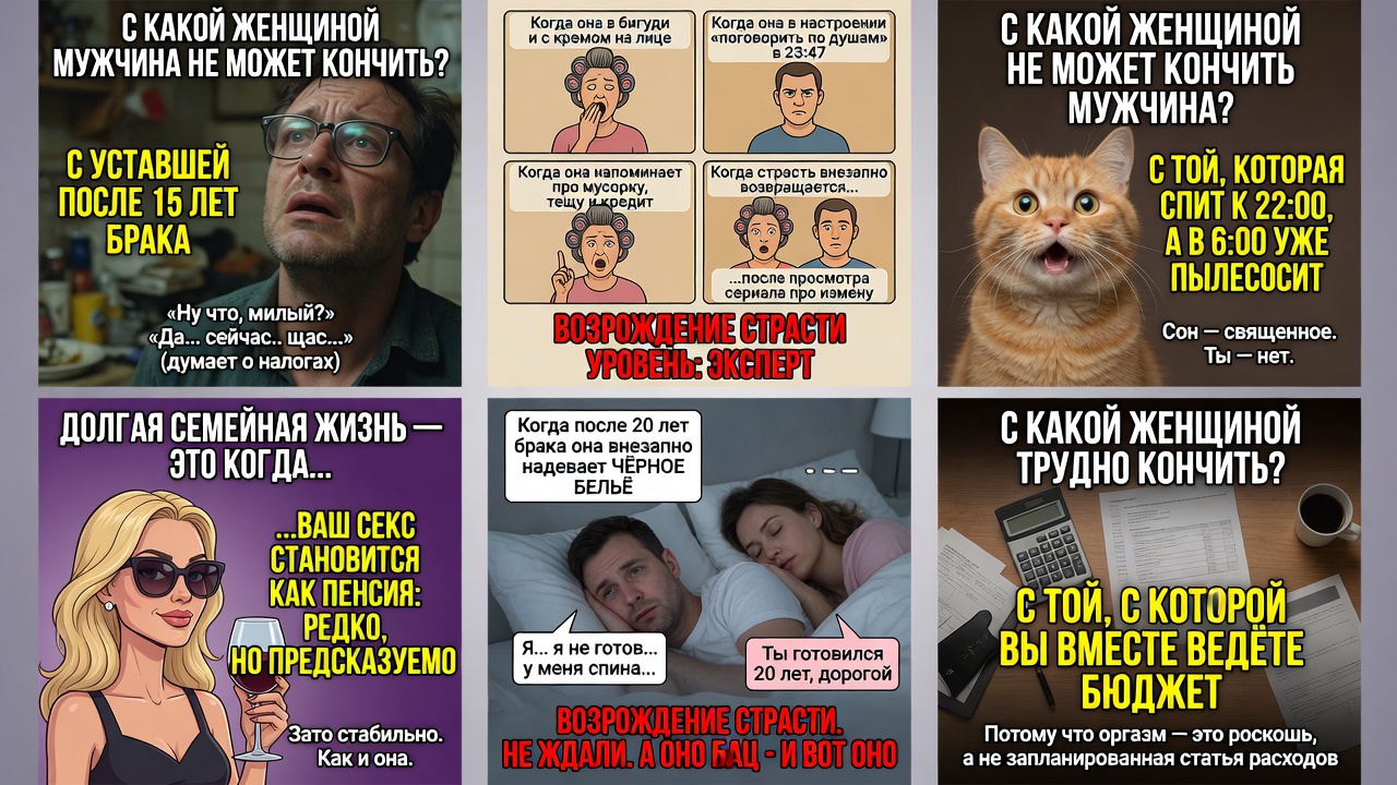С какой женщиной мужчина не может кончить?