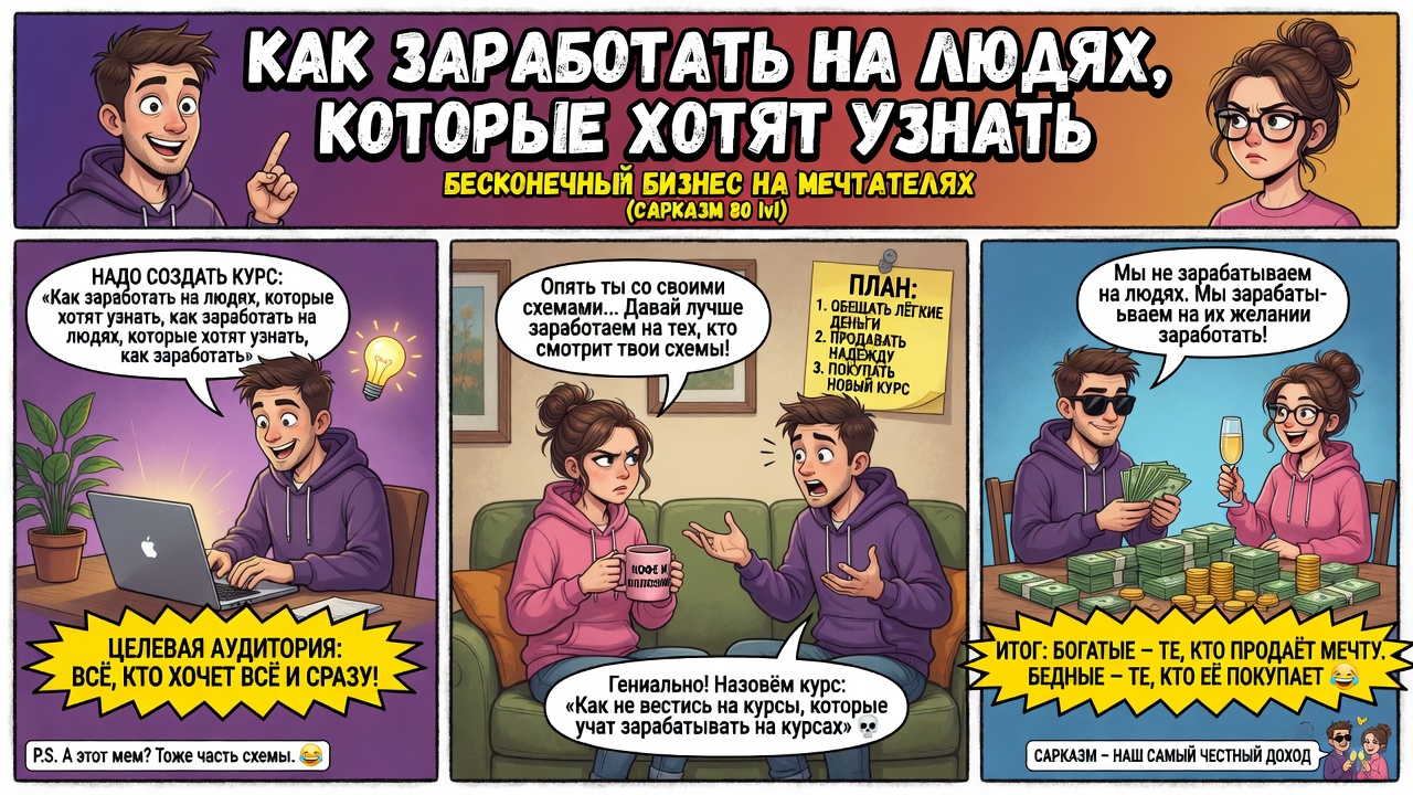 Как заработать на людях, которые хотят узнать, как заработать на людях, которые хотят узнать, как заработать
