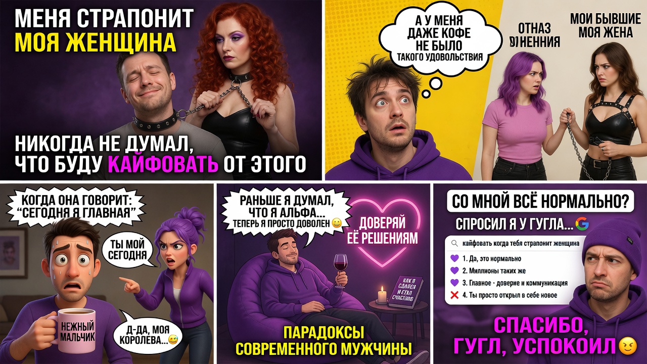 Меня страпонит моя женщина. Никогда не думал, что буду кайфовать от этого. Со мной всё нормально?