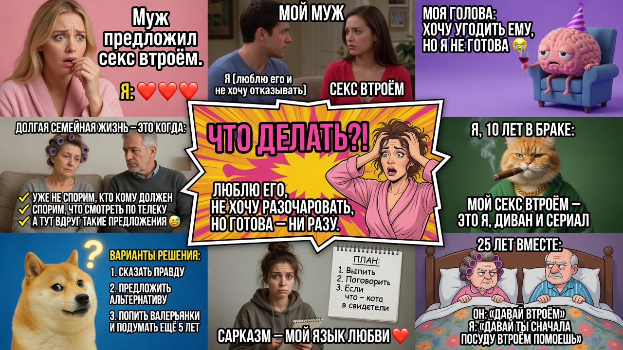 Муж предложил секс втроём. Я его люблю и не хочу отказывать, но я не готова. Что делать?
