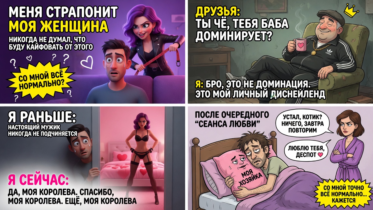 Меня страпонит моя женщина. Никогда не думал, что буду кайфовать от этого. Со мной всё нормально?