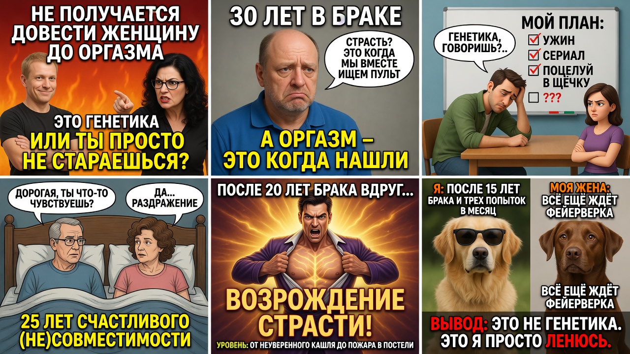 Не получается довести женщину до оргазма. Это генетика или ты просто Гуёво стараешься?