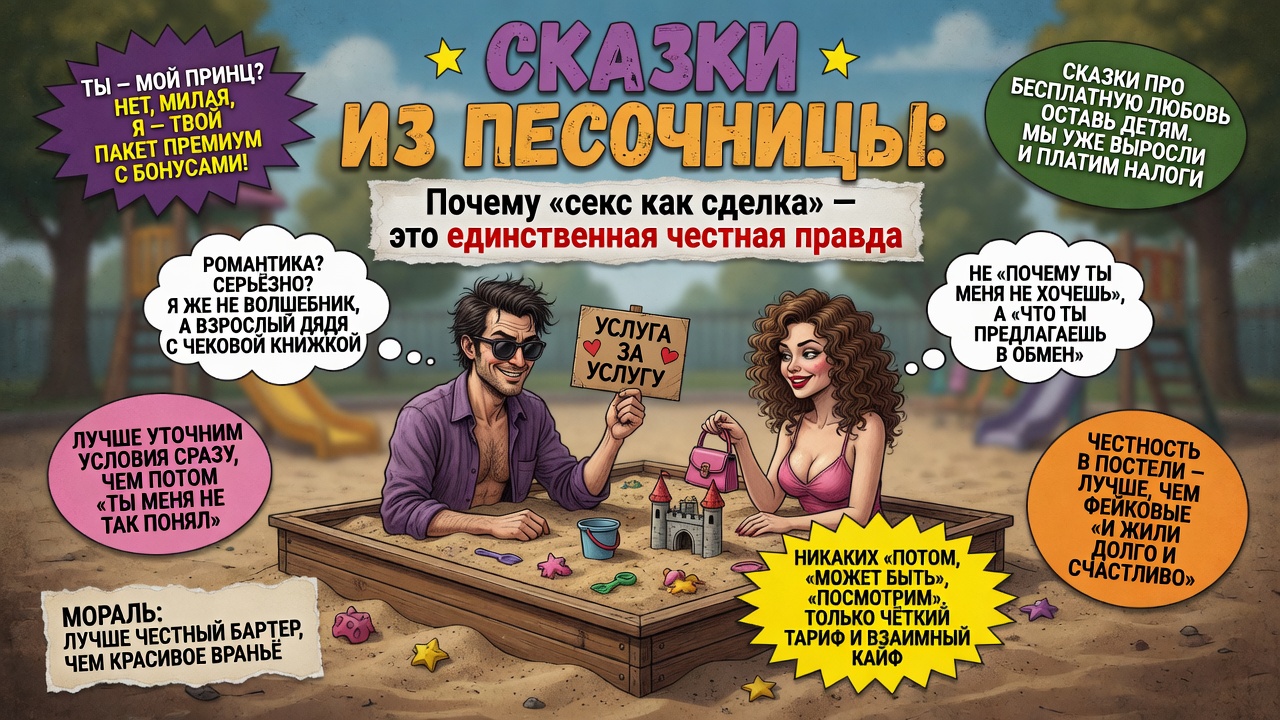 Сказки из песочницы: Почему «секс как сделка» — это единственная честная правда