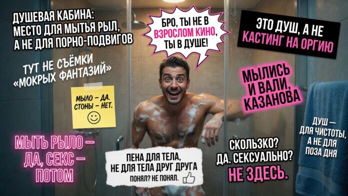 Душевая кабина: Место для мытья рыл, а не для порно-подвигов Душевая кабина: Место для мытья рыл, а не для порно-подвигов