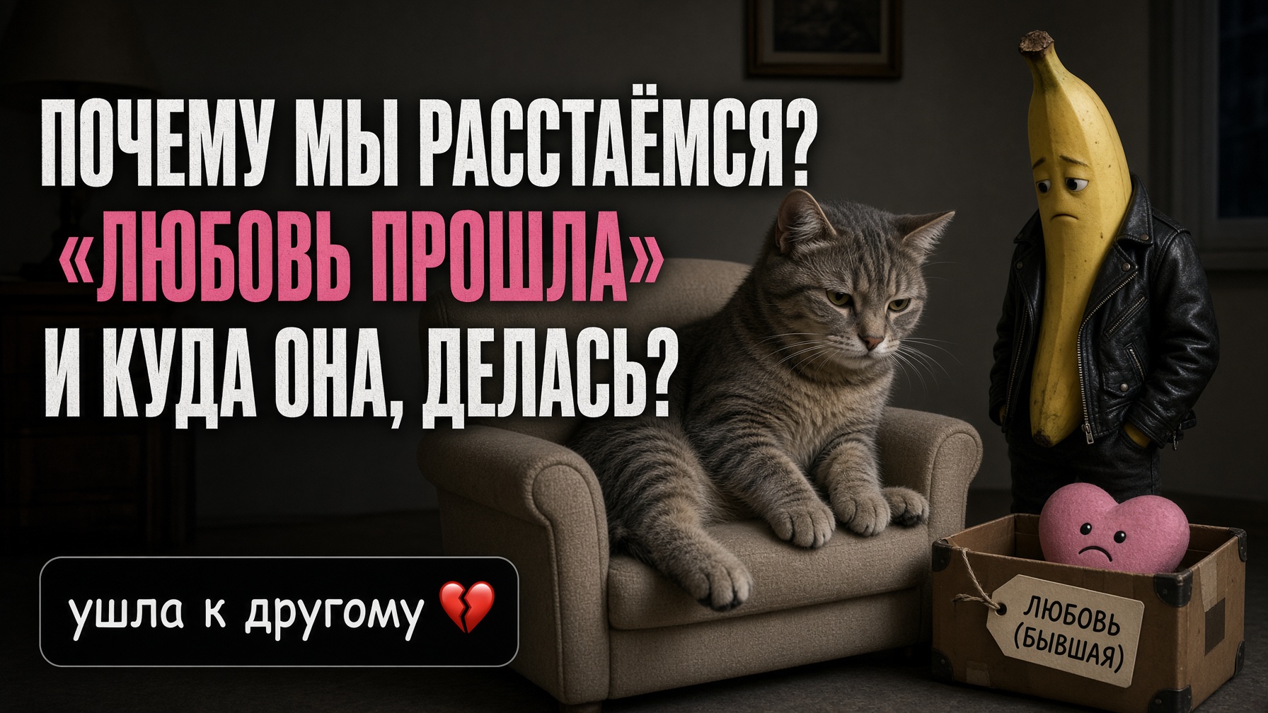 Почему мы расстаёмся? «Любовь прошла». И куда она, блядь, делась?