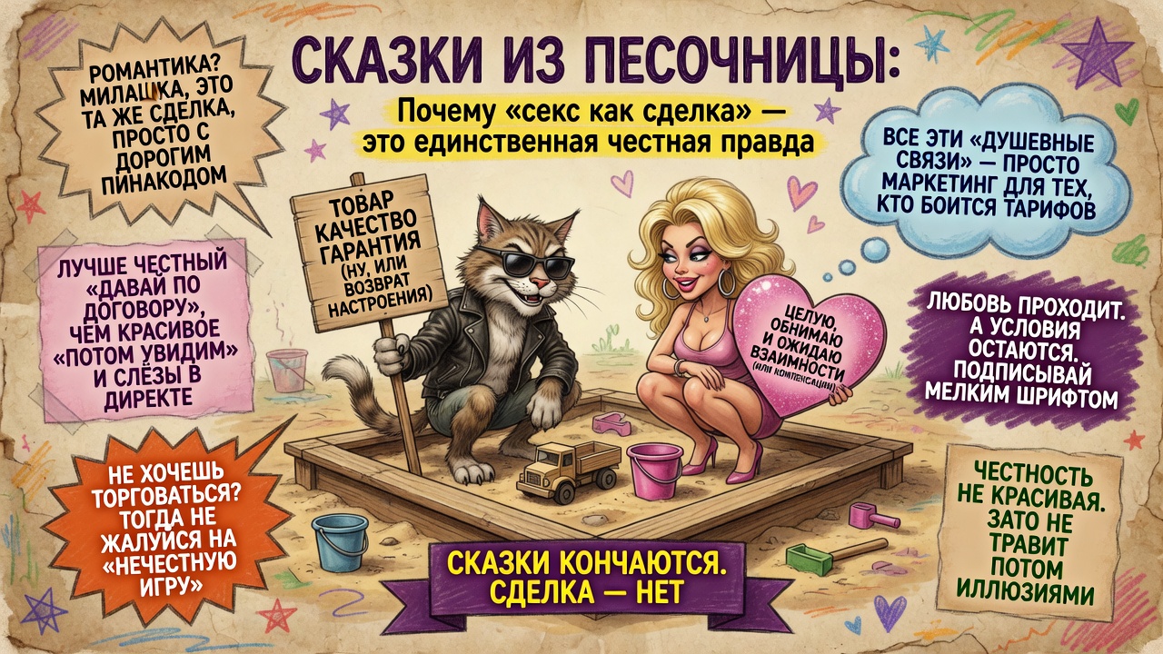 Сказки из песочницы: Почему «секс как сделка» — это единственная честная правда